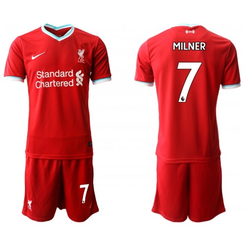 Liverpool Fodboldtrøjer James Milner 7 Børn Hjemmebanesæt 2020/21 Kort ærmer Liverpool Fodboldtrøjer James Milner 7 Børn Hjemmebanesæt 2020/21 Kort ærmer